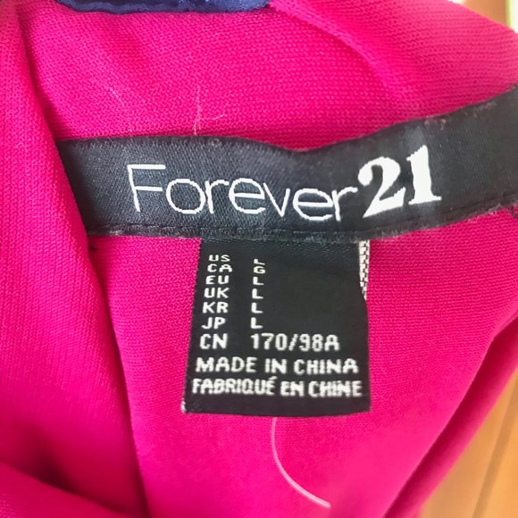 FOREVER 21 / Pink & Blue Flowy Dress - Picture 6 of 7